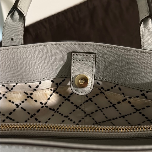 Kate Spade Cove Street Provence Satchel Light Gray With Shoulder Strap - Picture 5 of 12